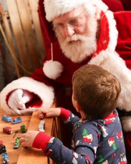 Babbo Natale con bambino