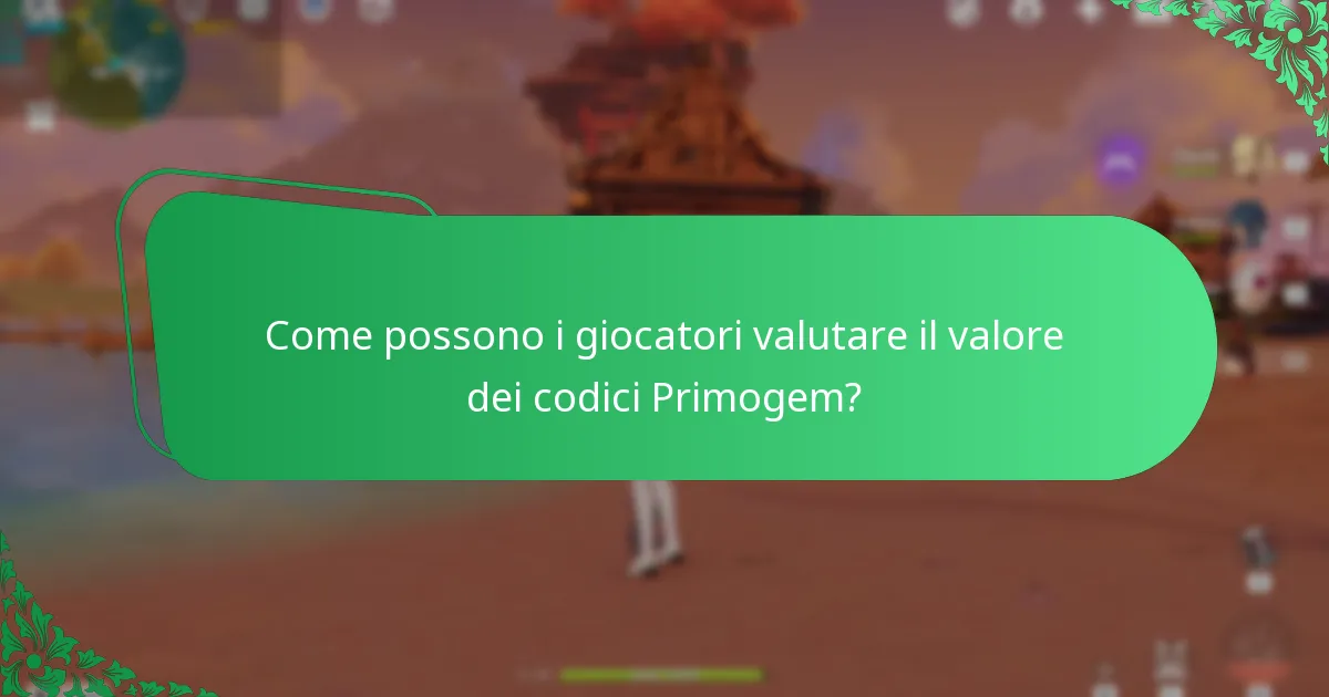 Qual è la rarità dei codici Primogem?