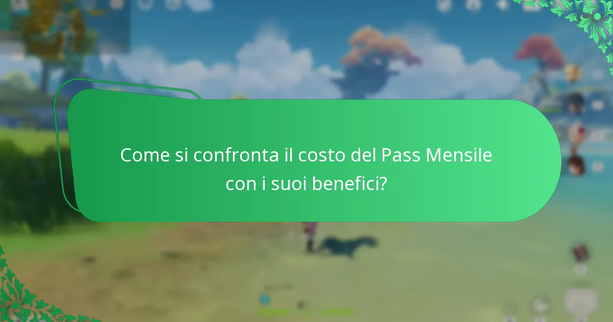 Come si confronta il costo del Pass Mensile con i suoi benefici?