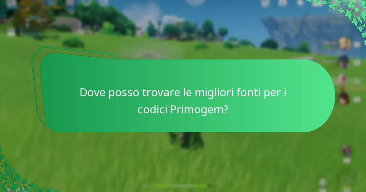 Quali sono gli annunci ufficiali riguardanti i codici Primogem?