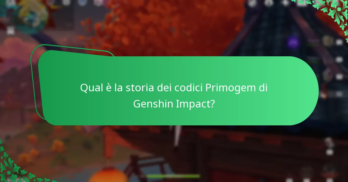 Qual è la storia dei codici Primogem di Genshin Impact?