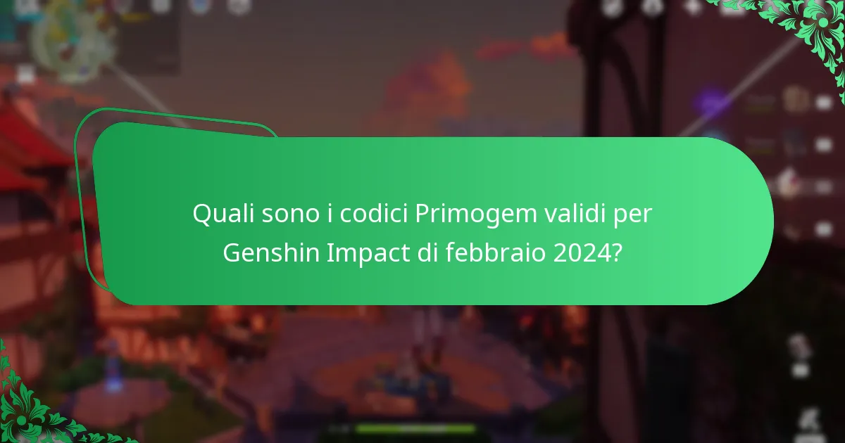 Quali sono i codici Primogem validi per Genshin Impact di marzo 2024?