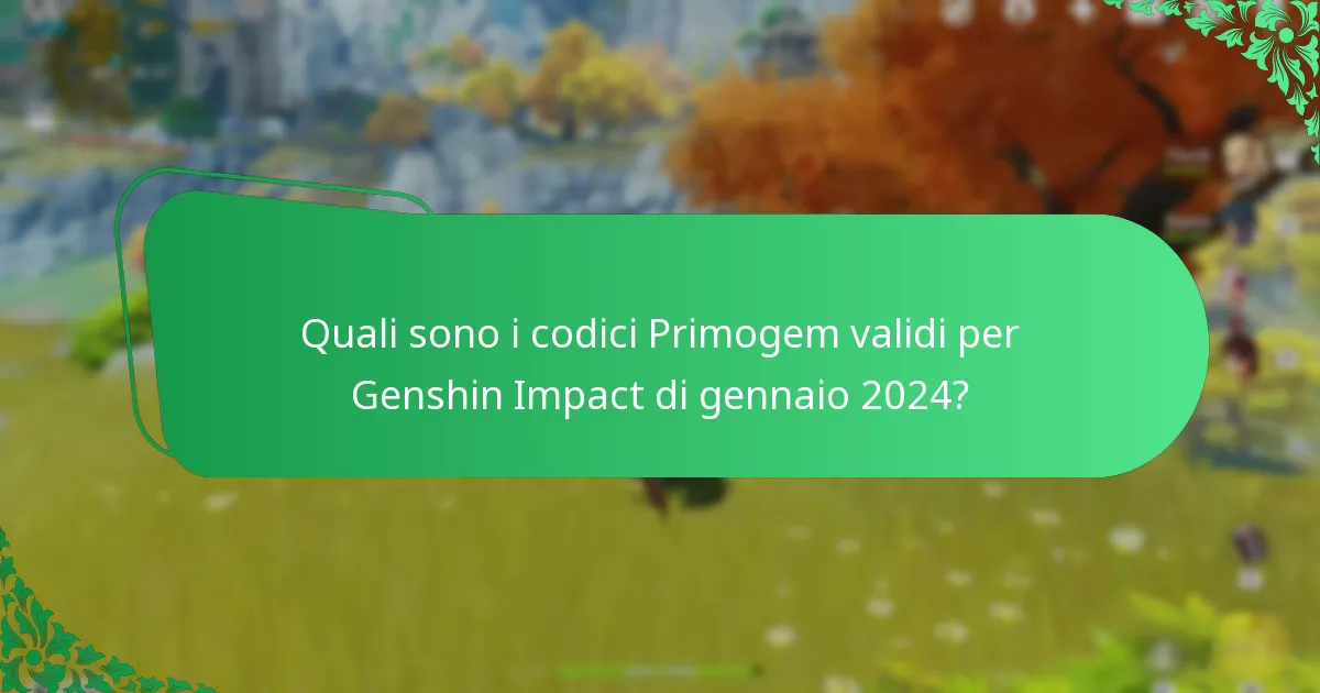 Come riscattare i codici Primogem di Genshin Impact?